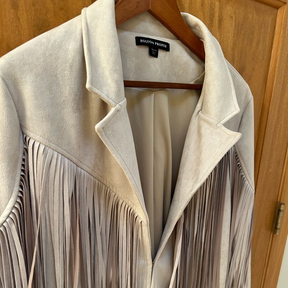 Faux Suede Fringe Jacket - Picture 3 of 5